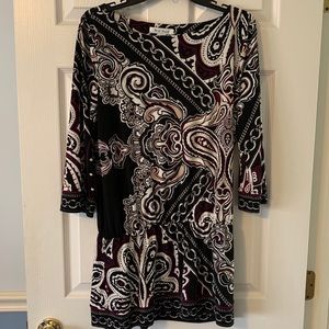 White House Black Market Pattern and Chains Dress